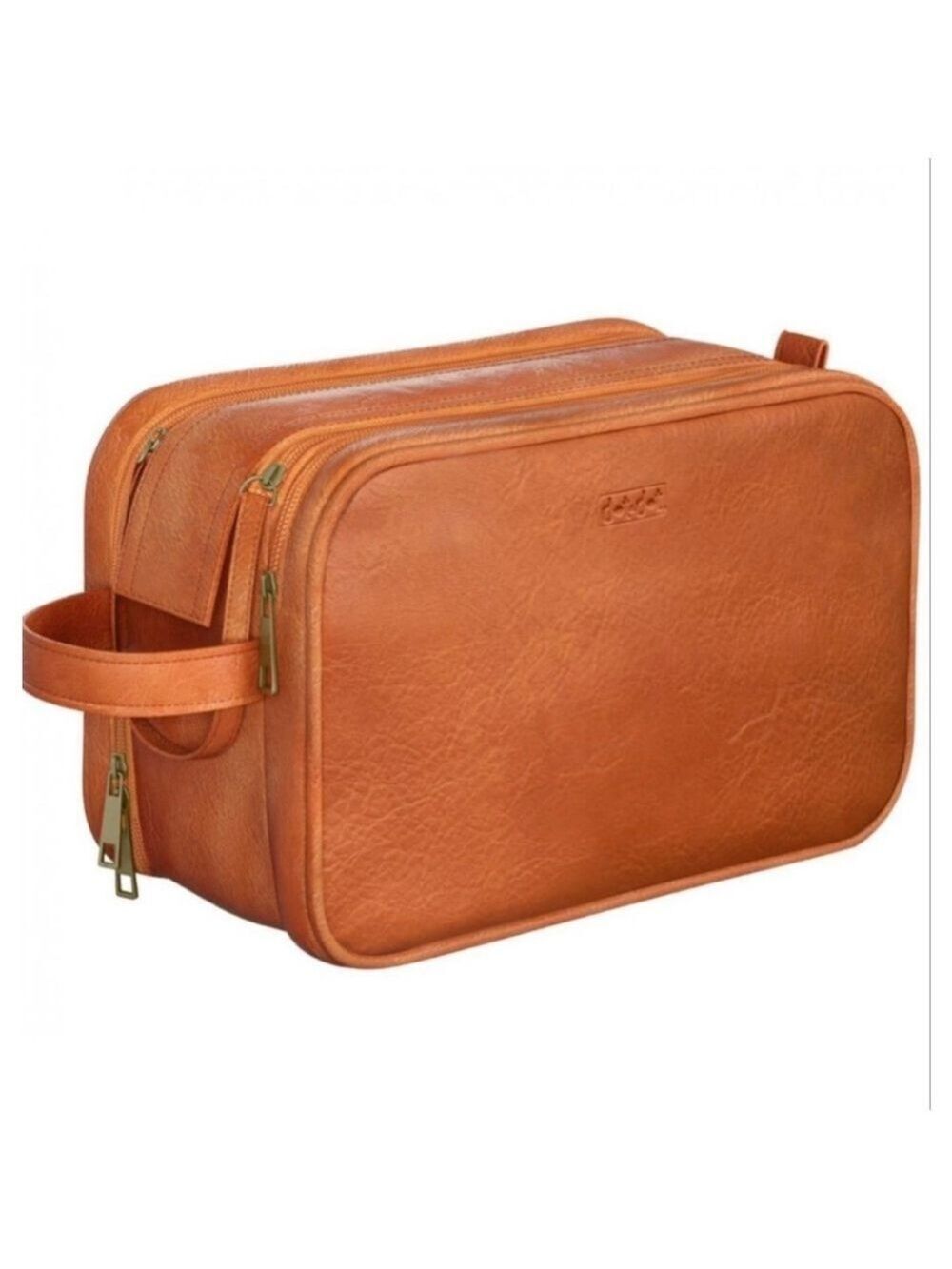 Faux Leather Toiletry Bag